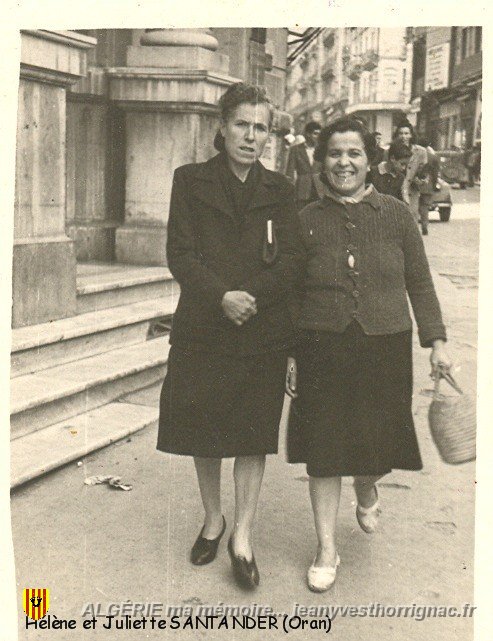 Helene et Juliette.jpg - Hélène et juliette Santander à Oran.